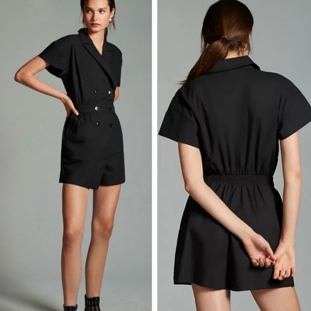 Anthropologie Maeve Short-Sleeve
Blazer Romper